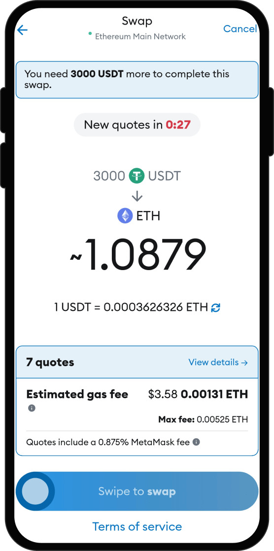 Swap Your USDT for MP4